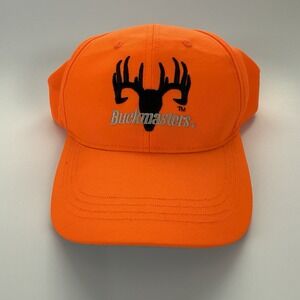 Buckmasters Hunting Strapback Hat Paramount Outdoors Deer Fluorescent Orange O/S